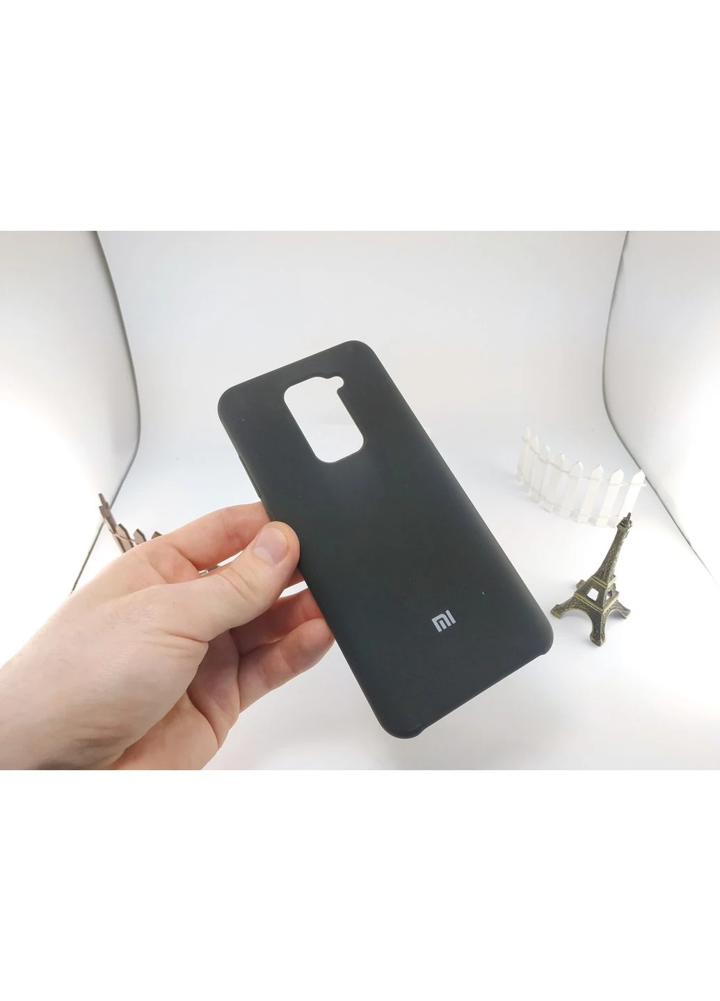 Чехол Silicone Case AAA для Xiaomi Redmi Note 9, накладка Original Case для Redmi Note 9 с микрофиброй Epic (396509764)