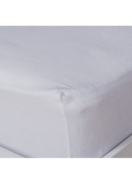 Простынь на резинке Delicacy фланель 90х200 см белый (94287042) SoundSleep (362575553)