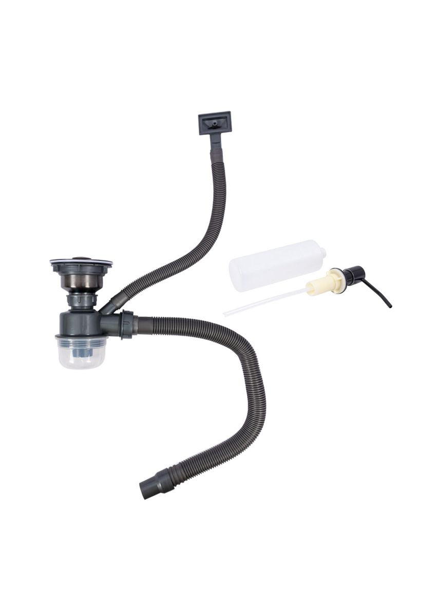 Комплект кухонной мойки Handmade черная 60*50 PVD Handmade (сифон круглый, 3,0/0,8) Valeso (336936330)