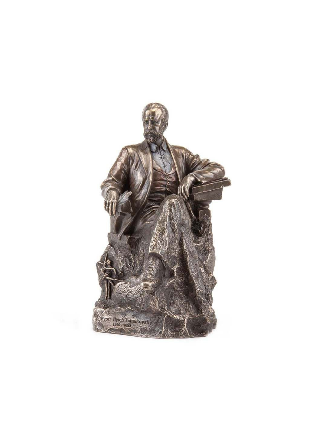 Настільна фігурка Петро Ілліч Чайковський із бронзовим покриттям 22 см Veronese (278082486)