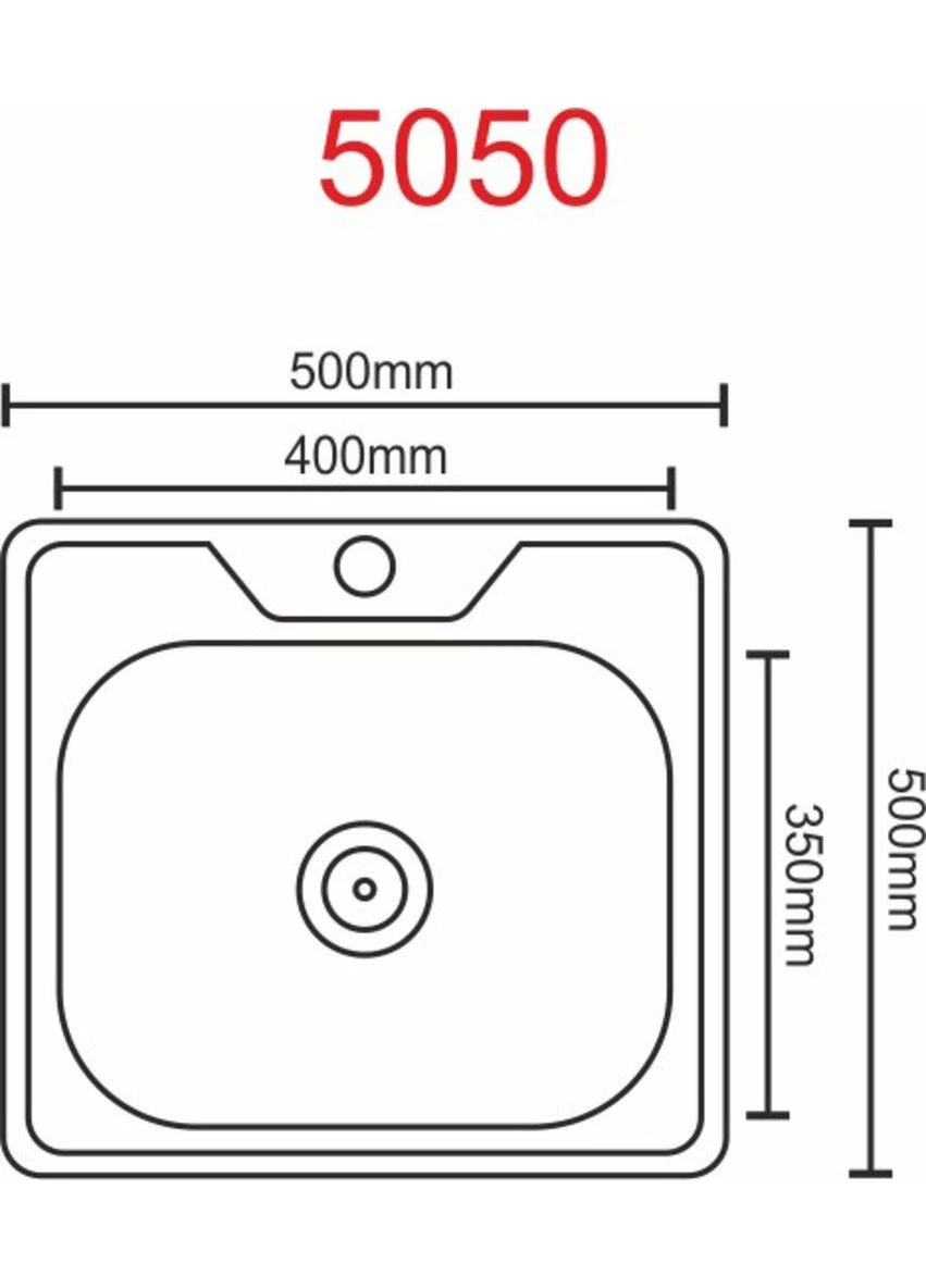 Кухонная мойка из нержавеющей стали ДЕКОР 5050 (0,7/160 мм) Valeso (342070839)