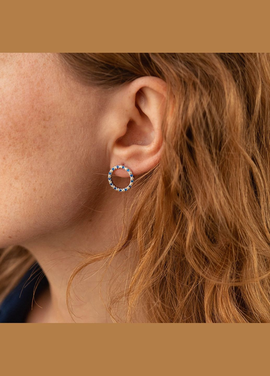 Срібні сережки - пусети з фіанітами 064590 Oniks (264644149)