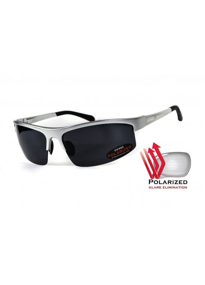 Очки поляризационные Alumination-5 Silver Polarized (gray) серые BluWater (364233754)