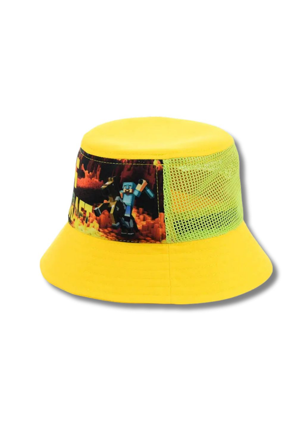 Детская панама с сеткой Майнкрафт (Minecraft) No Brand Дитяча панама із принтом (333829152)