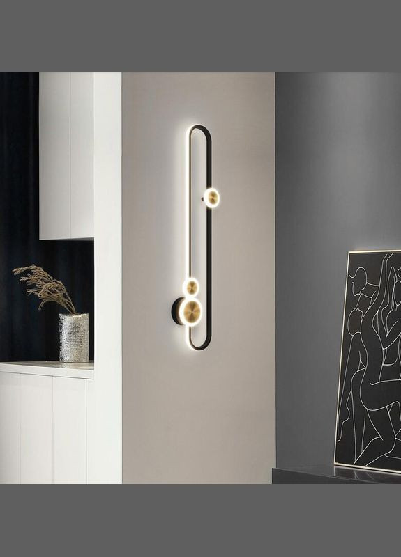 Бра LED 26584 Чорний 6х16х60 см. Sunnysky (364501265)