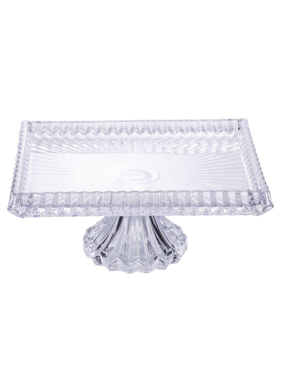 Тортовщица прямоугольная на ножке 30×25×13 (см) стеклянная HP-19-147 Yiwu (368718006)