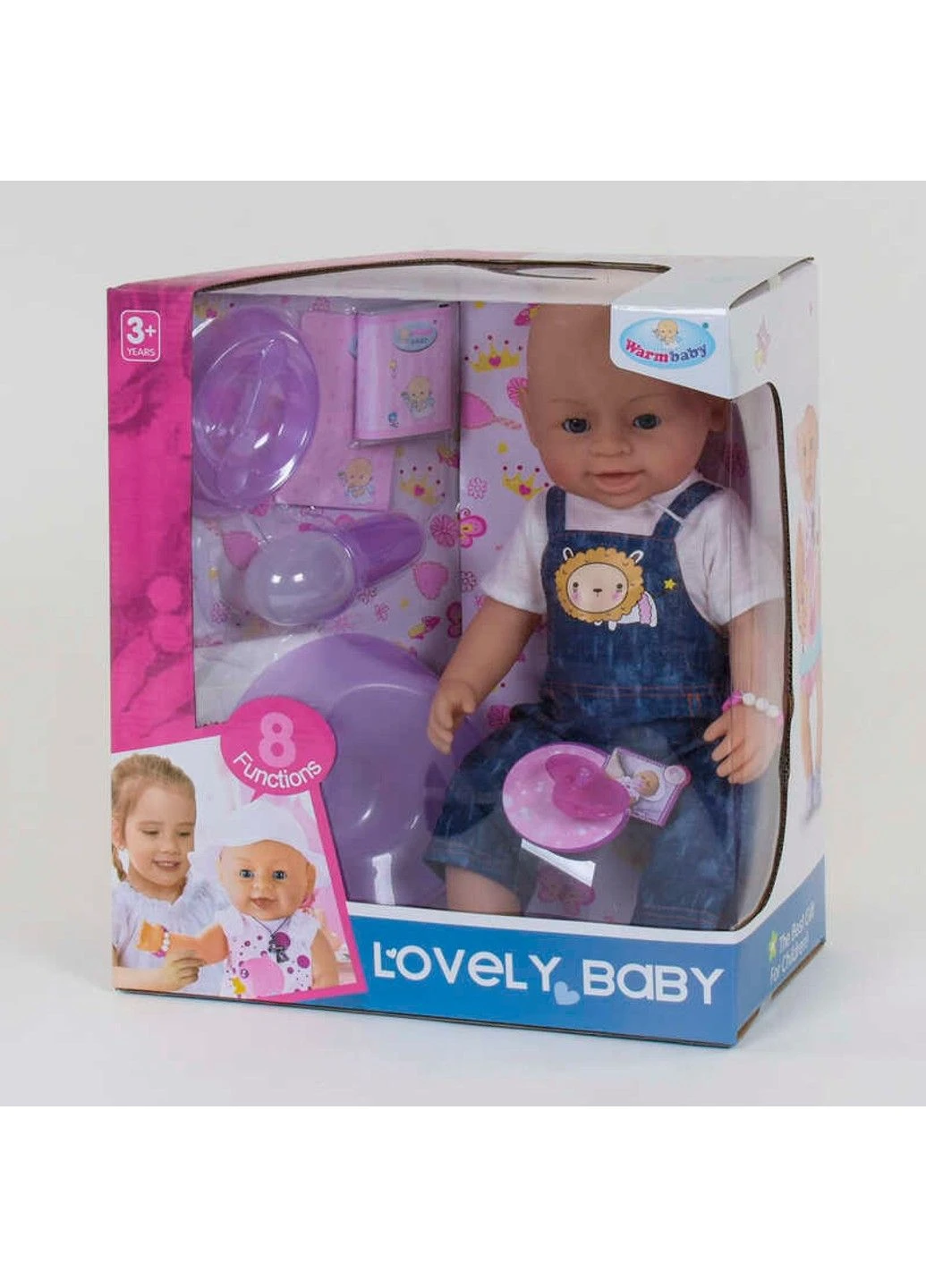 Пупс функціональний з аксесуарами (8040-432) No Brand (351867164)