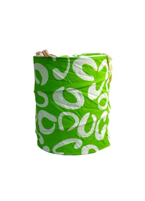 Кошик для іграшок тканинний Зелений з ручками для зберігання дитячих речей складаний з блискавкою ProDobro (367092597)