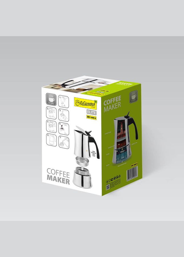 Гейзерна кавоварка MR 1668-6 300 мл 6 чашок Maestro (364758930)