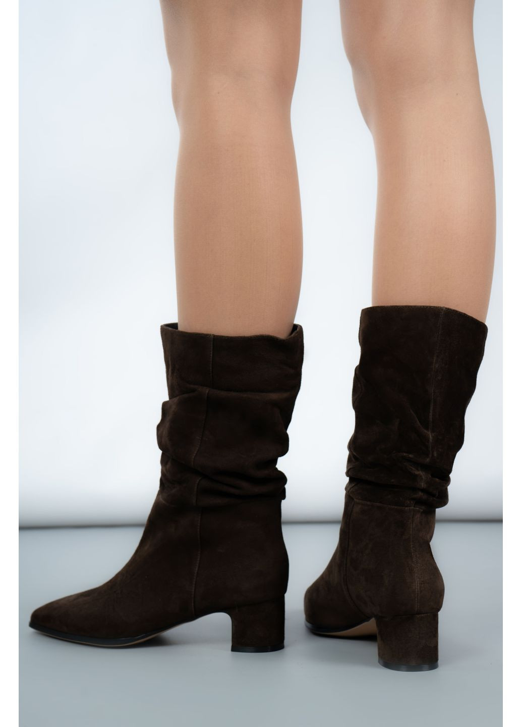 Черевики жіночі Where Uweart D102-917-3 Натуральна замша коричневі 346717 Where Uwear (368971380)