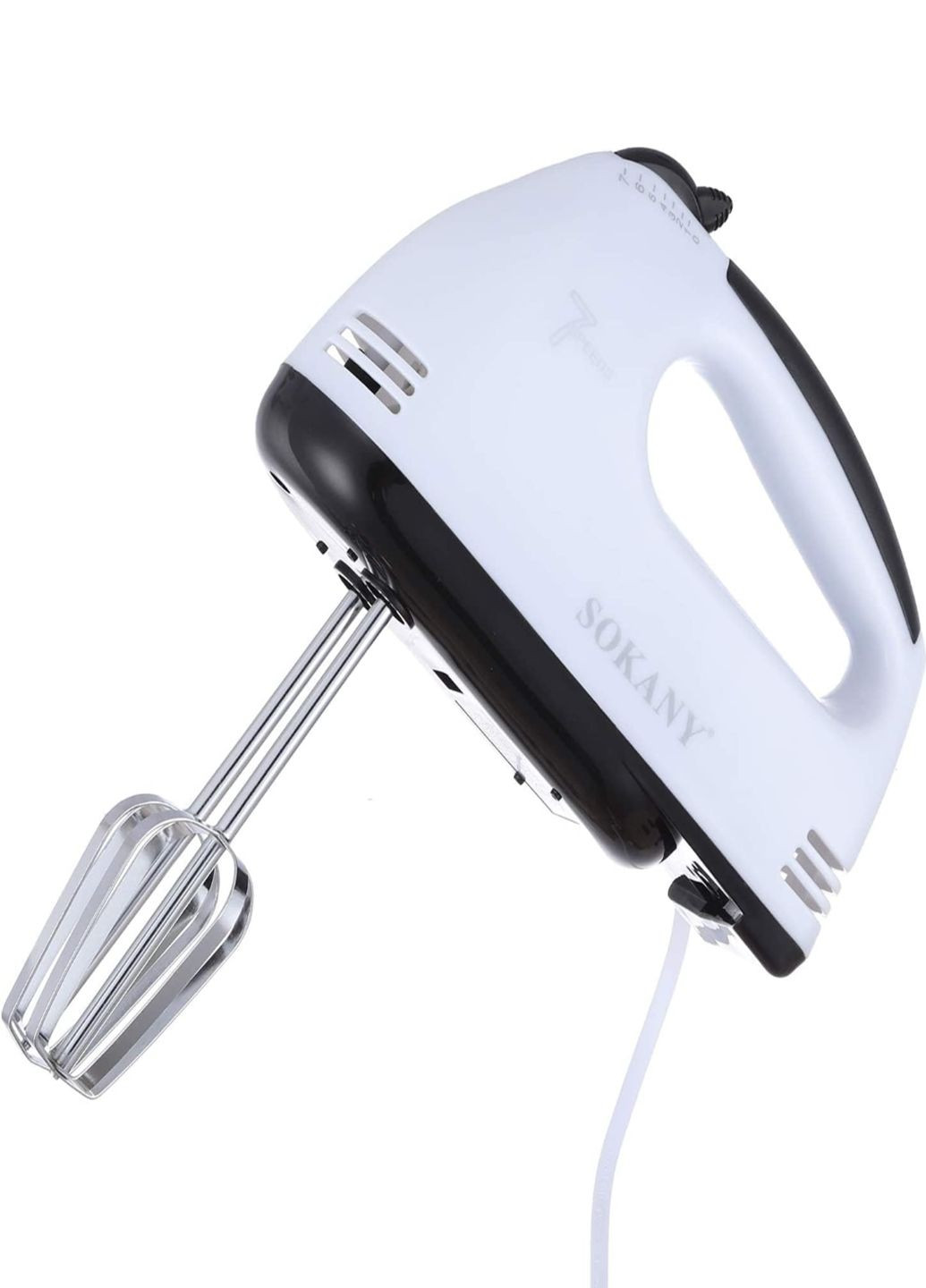 Кухонный ручной миксер SK-133 с насадками 7 скоростей Белый Sokany (316227636)