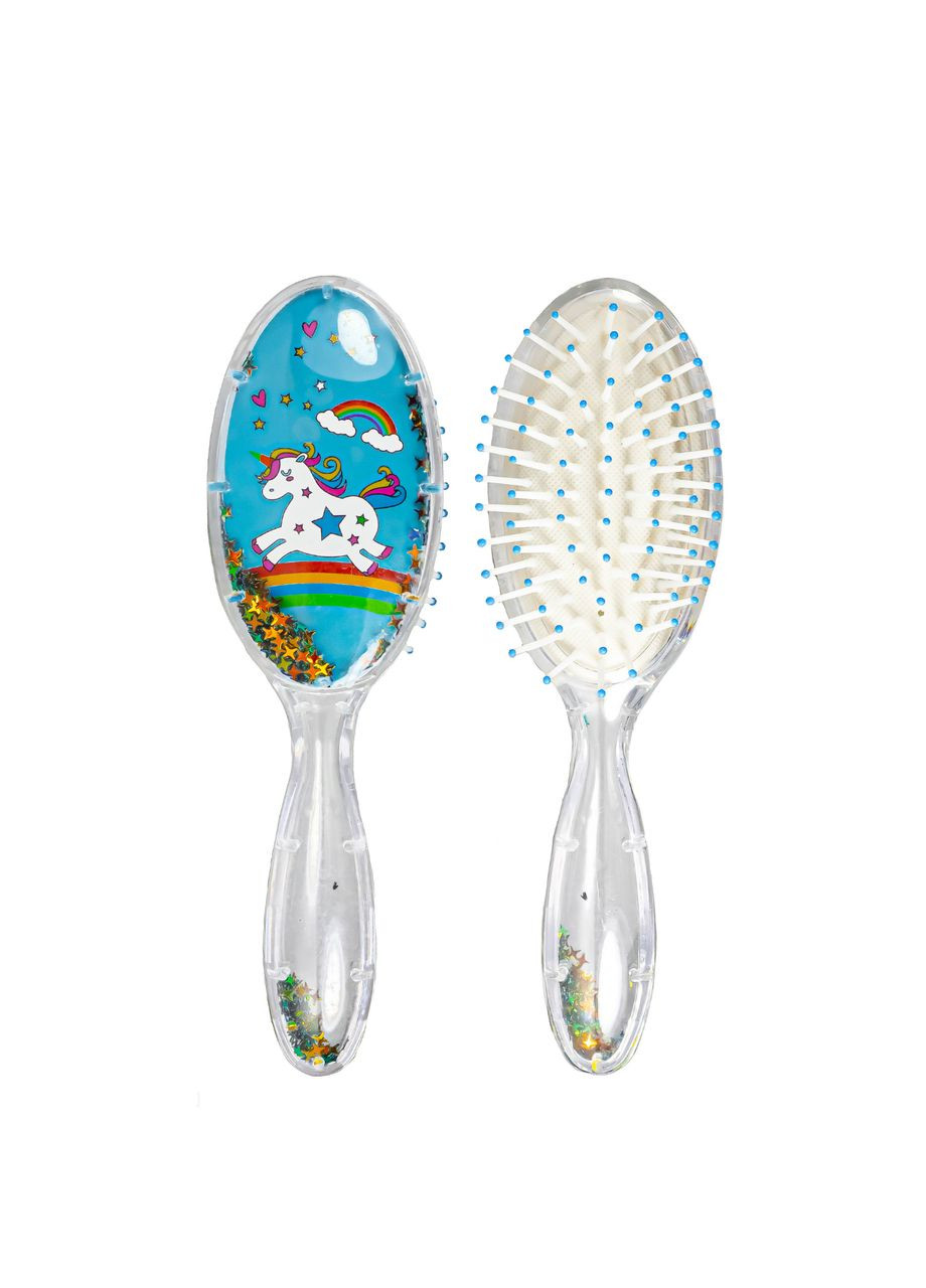 Щітка для волосся дитяча масажная з блискітками Kika (302723475)