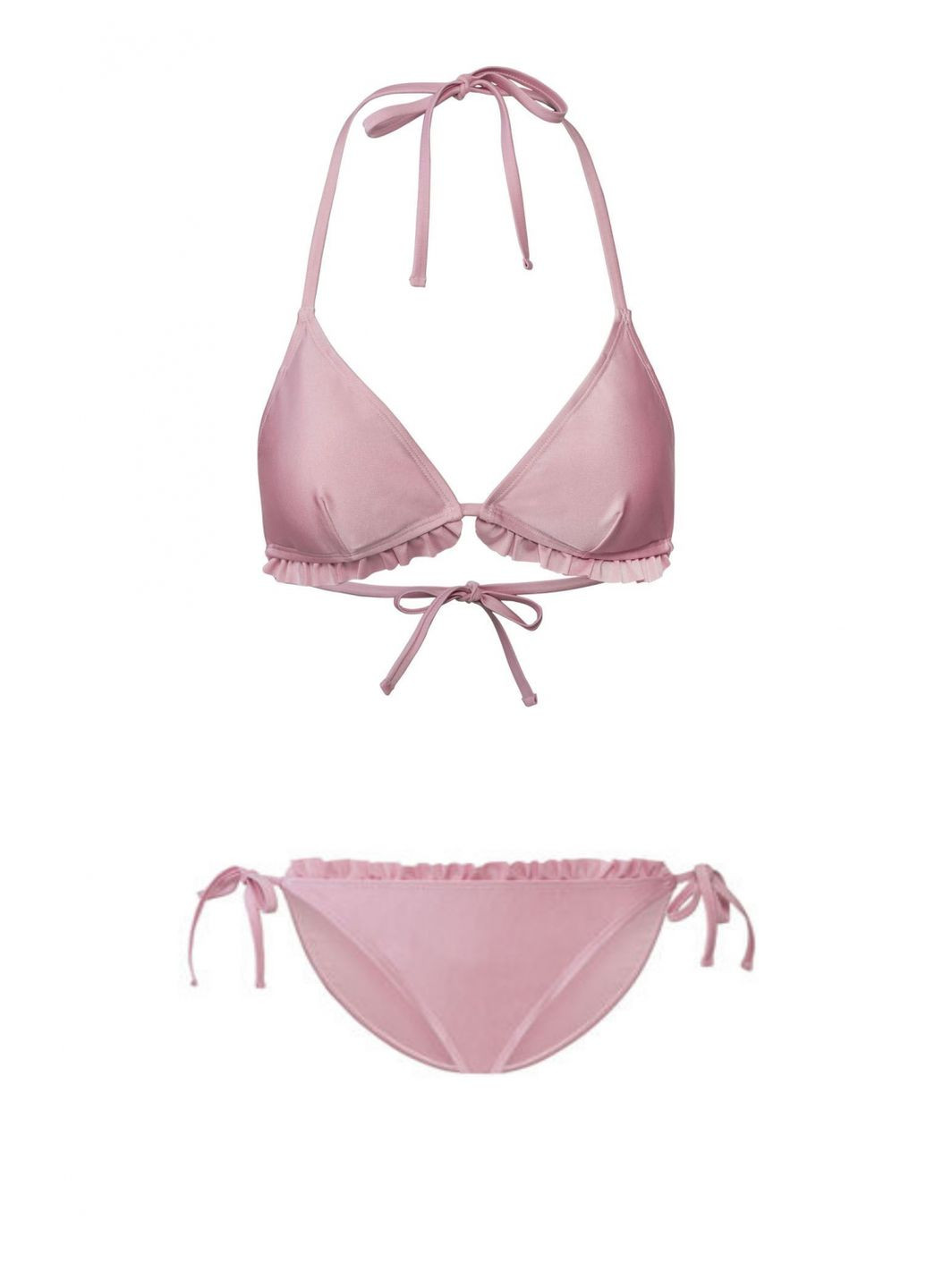 Розовый купальник раздельный на подкладке для женщины lycra® 348526 36(s) бикини Esmara
