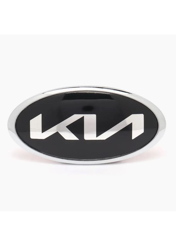 Эмблема New Type (Черная + Хромовый обод) 183х92 мм (скотч + 2 ножки) 863201W250 Kia (369611672)