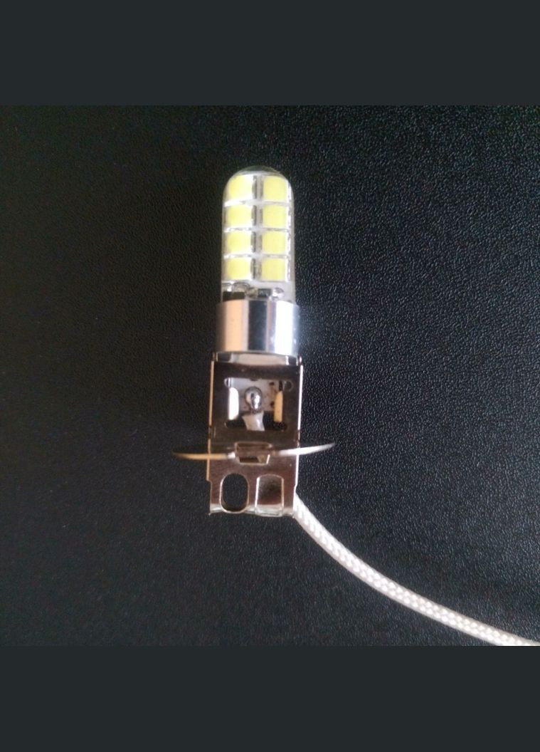 Светодиодная лампа H3 LED ДХО 16 SMD 3030 SilcaGel 12 V - 24 V No Brand (313104989)