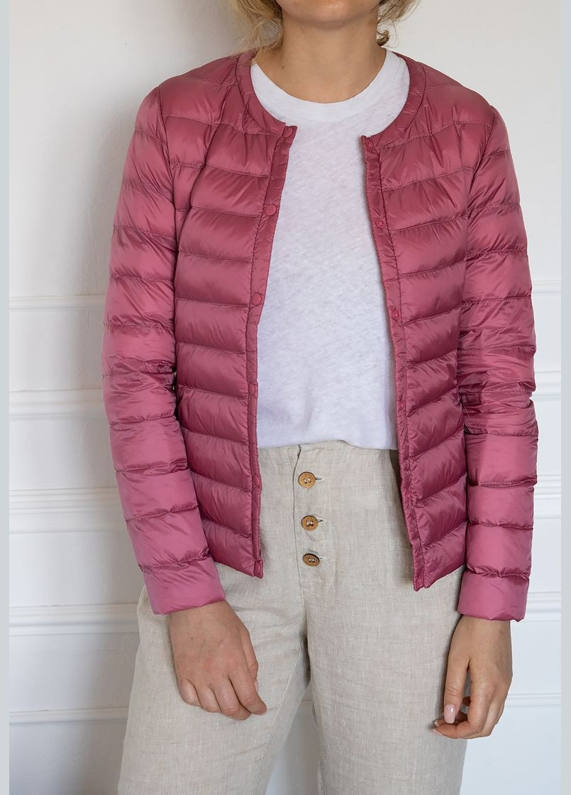 Розовый демисезонный Пуховик One