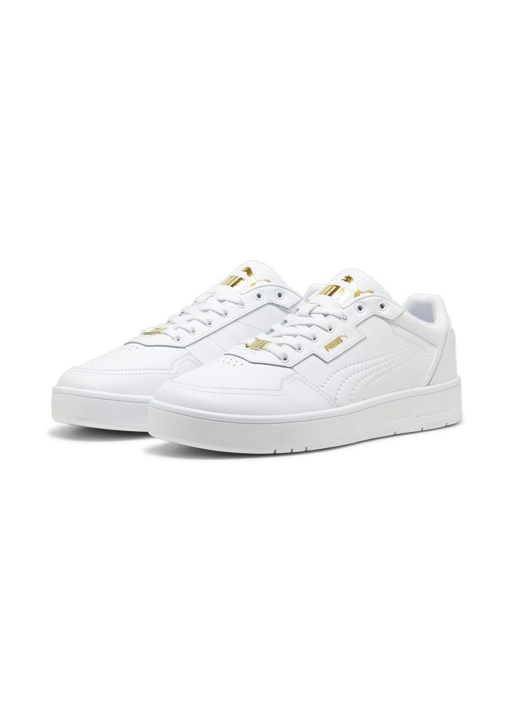 Белые всесезонные кеды court classic lux sneakers Puma