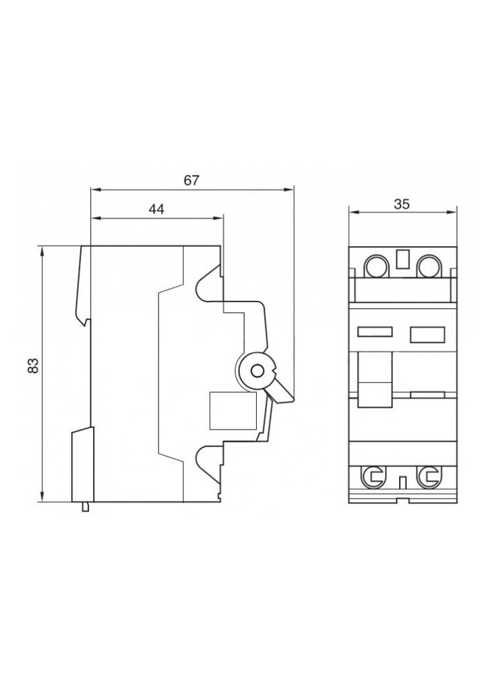 Дифференциальное реле УЗО CD216J 2P 16A 30mA тип A устройство защитного отключения дифреле (3351) Hager (295042181)