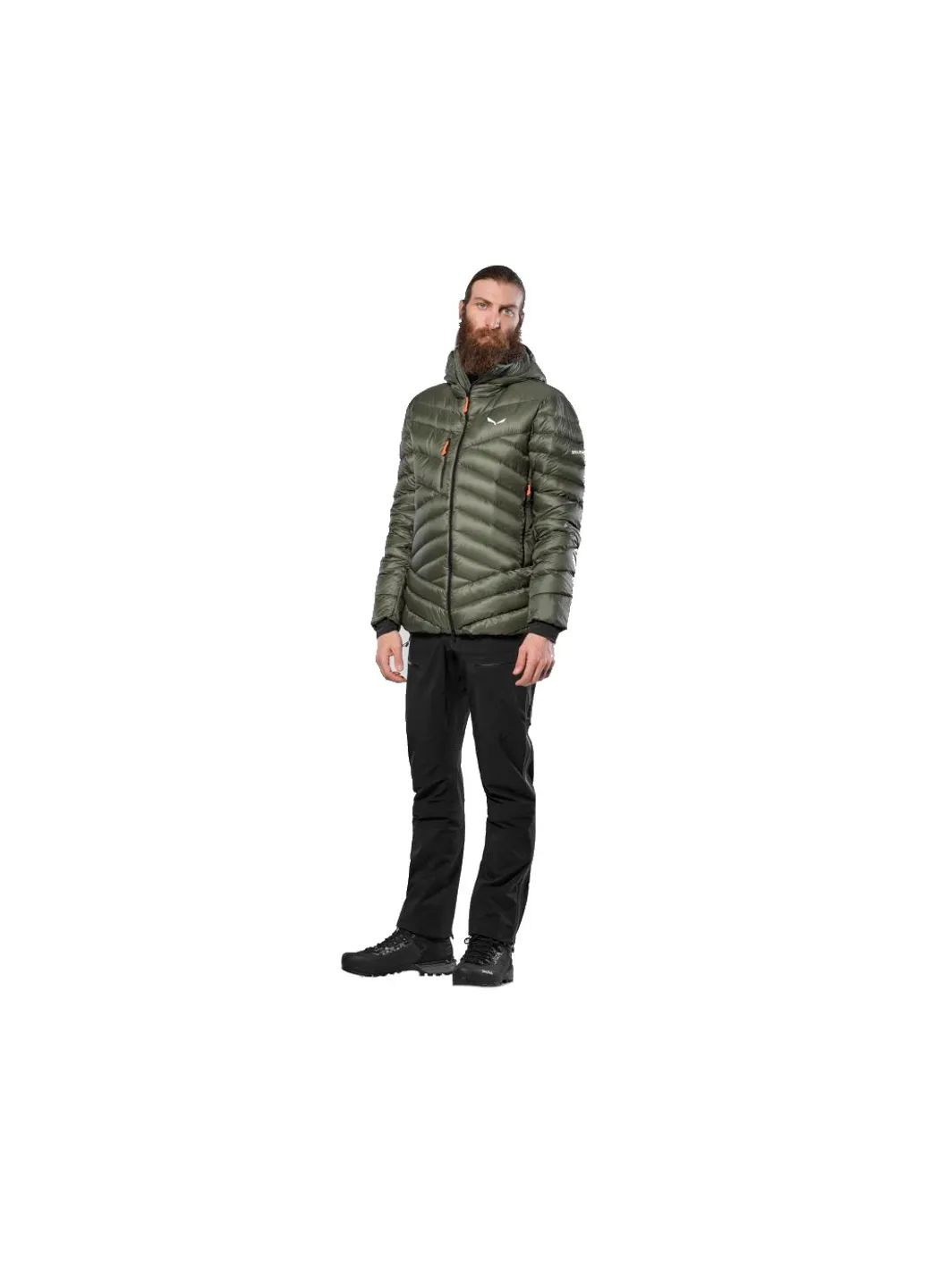 Зелена демісезонна куртка ortles med 3 rds dwn mns Salewa