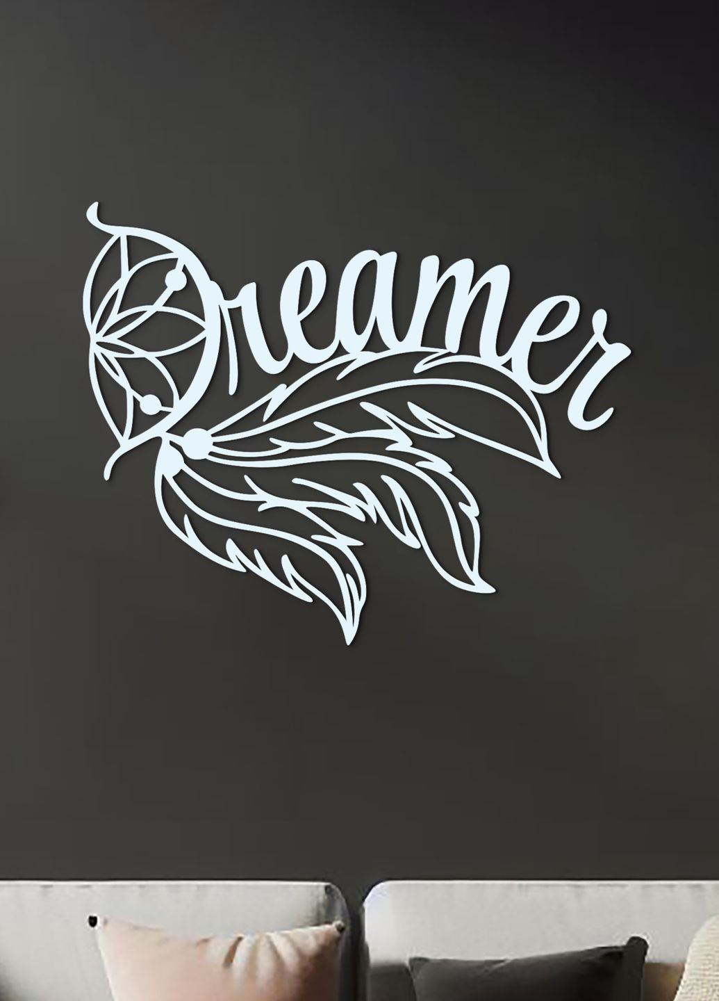 Дерев'яна картина на стіну в спальню, декор в кімнату "Сон", стиль мінімалізм 25х33 см Woodyard (292112947)