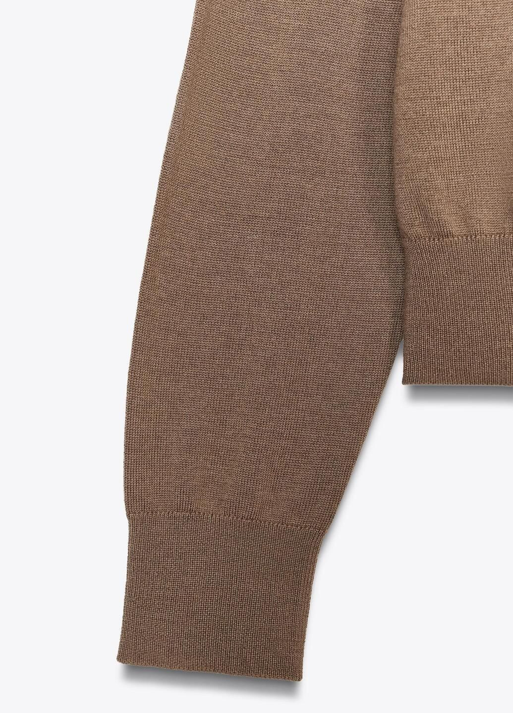 Светло-коричневый демисезонный свитер Zara