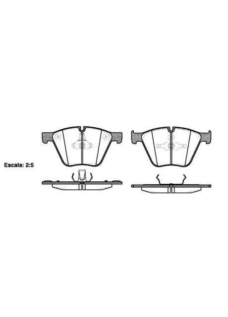 Колодки гальмівні дискові Remsa (345761124)