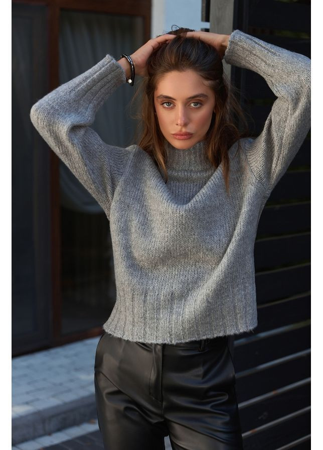 Серый свитер 2784 шампань Triko Bakh