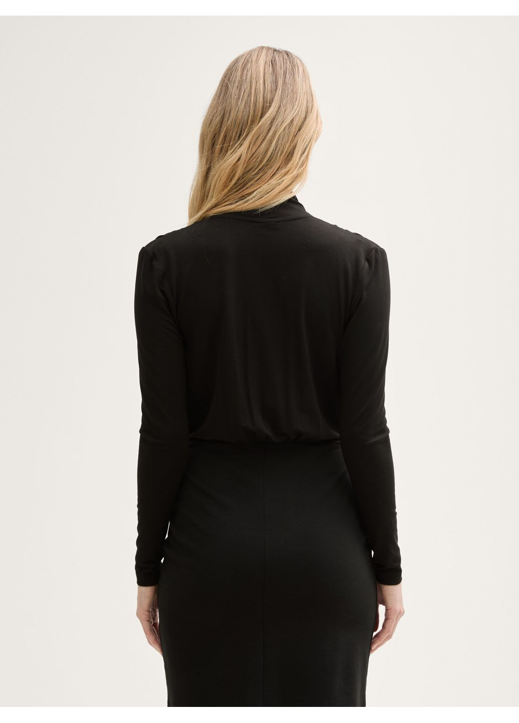 Черное платье Tom Tailor однотонное