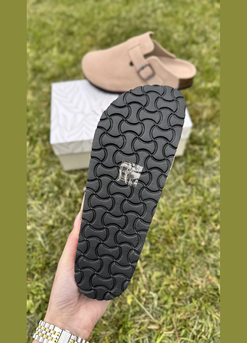 Бежевые сабо ALLSY