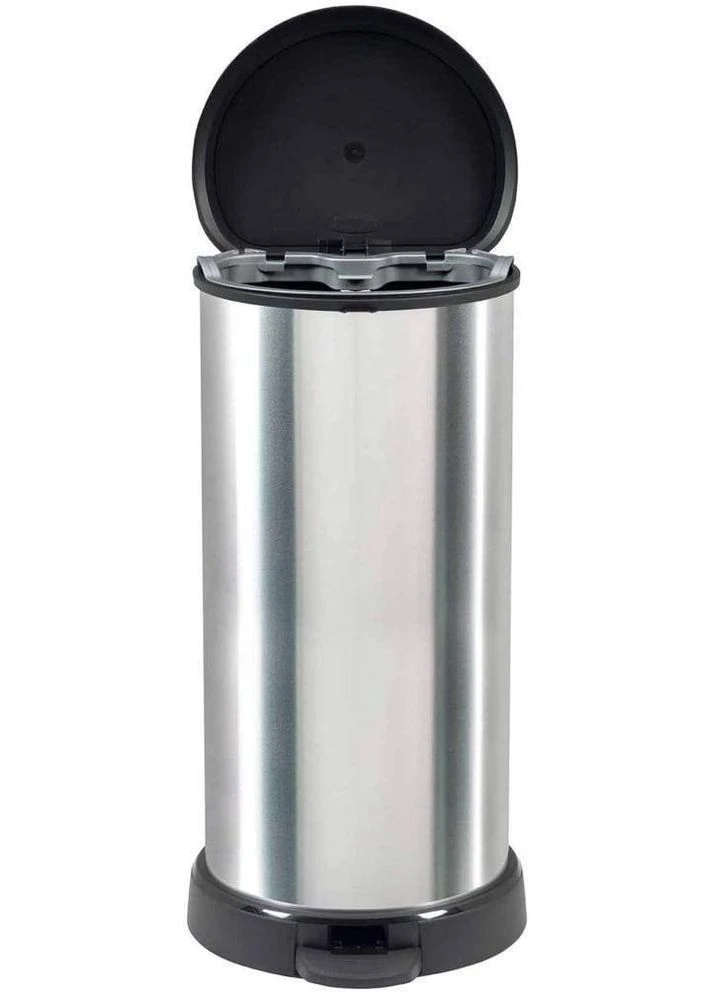 Контейнер для мусора с педалью Deco bin 40 л (02150) Серебристый Curver (334712828)