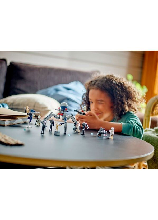Конструктор Star Wars Клоны-пехотинцы и Боевой дроид. Боевой набор Lego (360408738)