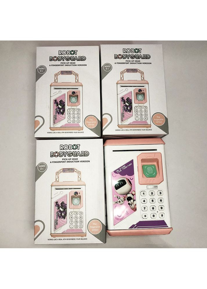 Копилка-сейф ROBOT BODYGUARD с кодовым замком отпечатком пальца и купюроприемником. Цвет: No Brand (368771723)
