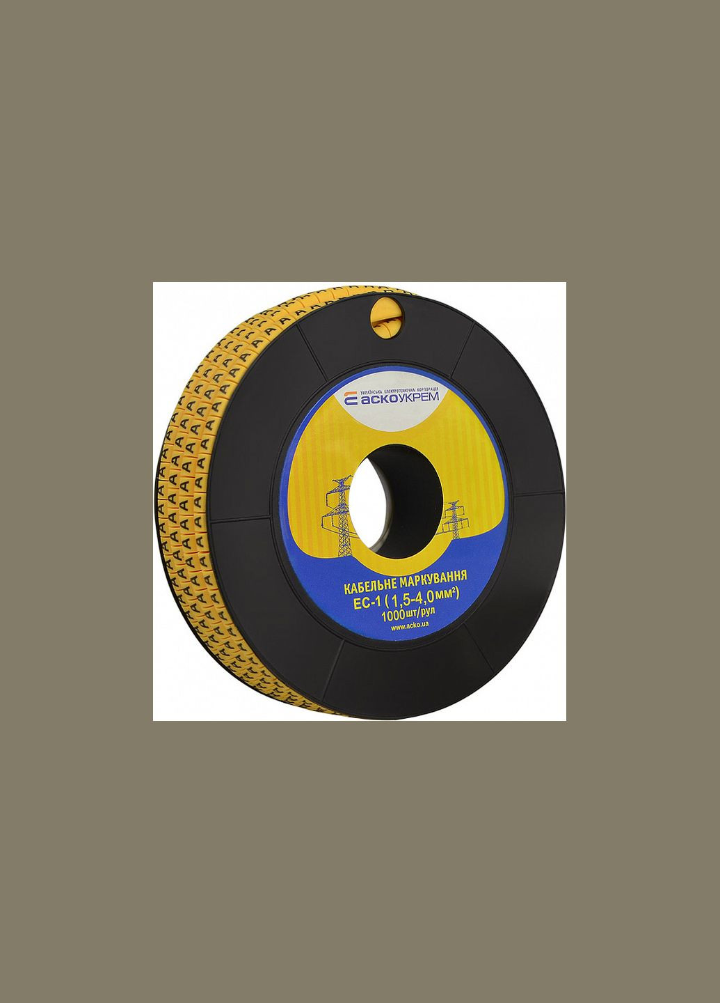 Маркер кабельный символ A 1,5-4мм.кв. (1000шт/рул) [A0150080058] EC-1 АСКО (344533500)