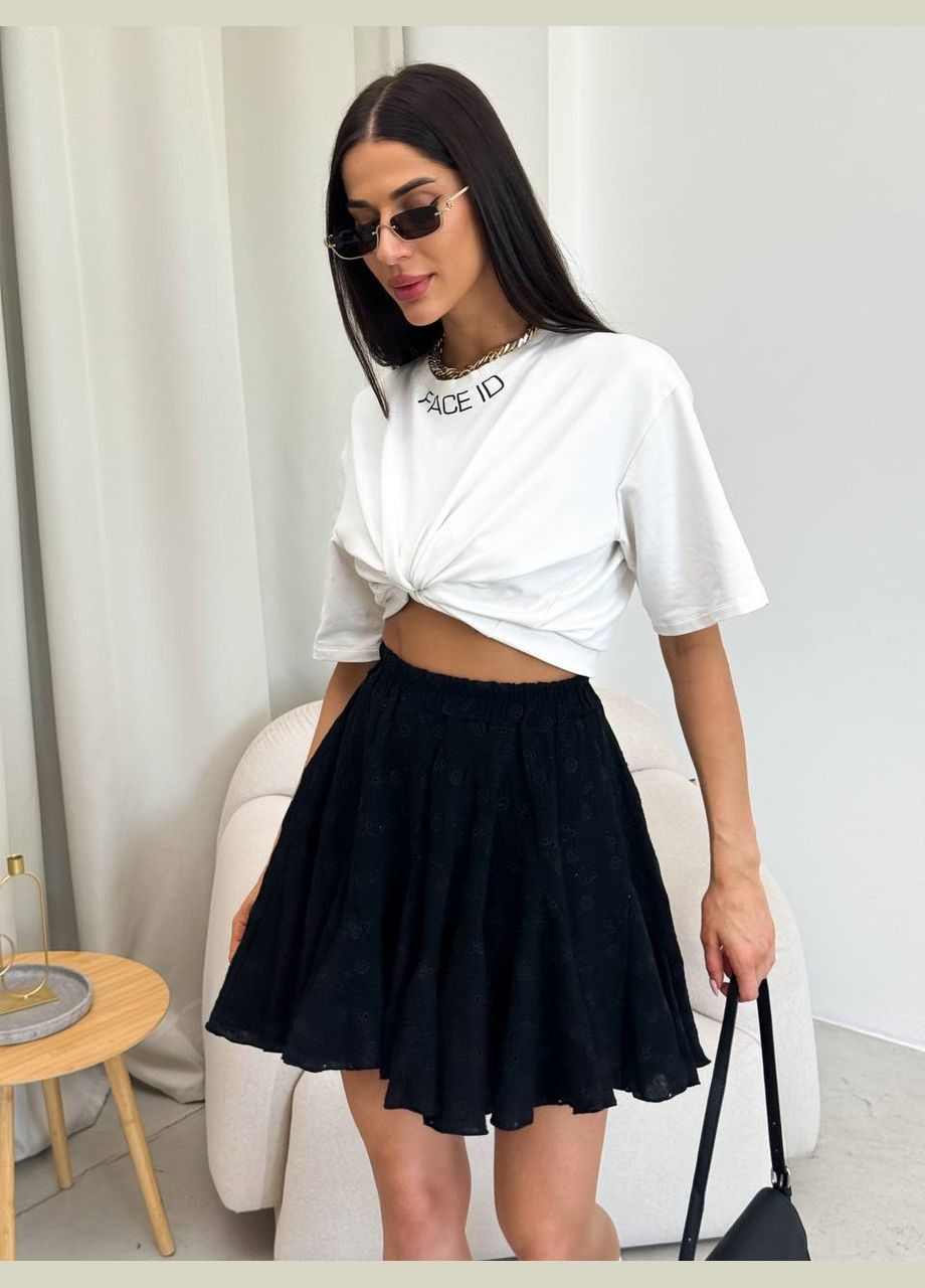 Черная офисная, повседневная, праздничный, вечерний юбка Украина