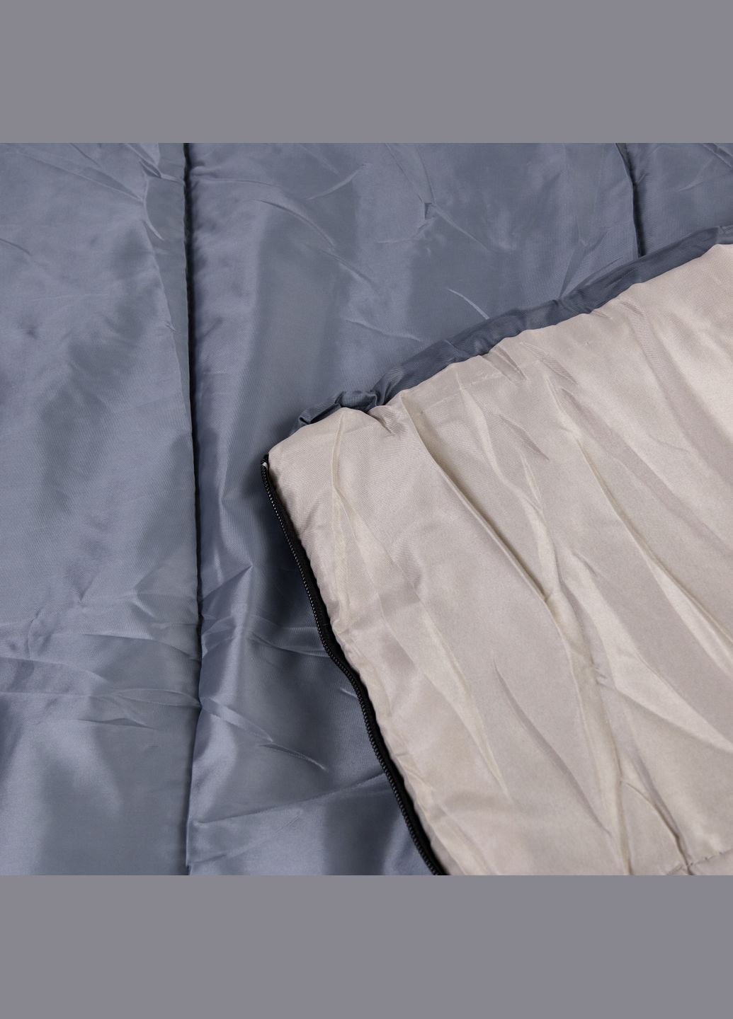 Спальный мешок (190+30)*75 см с капюшоном, серый LUGI (315433547)