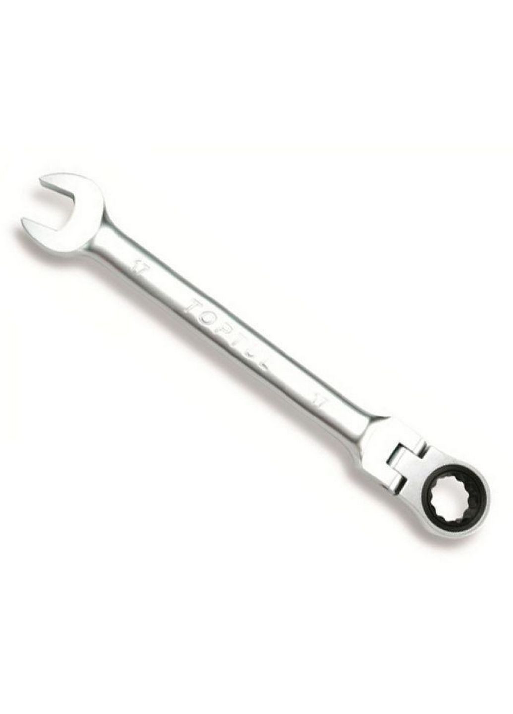 Трещоточный ключ рожково-накидной с шарниром 18мм TOPTUL (279323098)