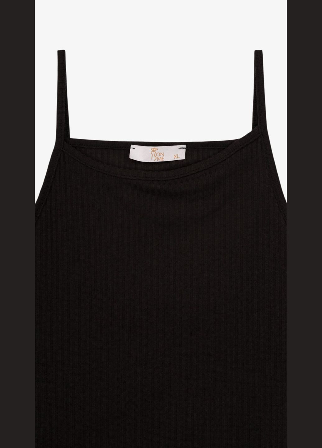 Майка однотонная женская 25095 Черный shop (2000991017733) On me — 354935471