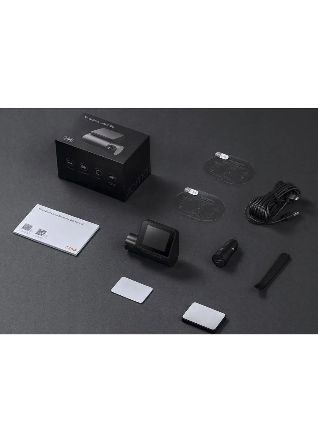 Автомобільний відеореєстратор 70mai Smart Dash Cam A200 + камера заднього огляду RC11 Xiaomi (350935688)