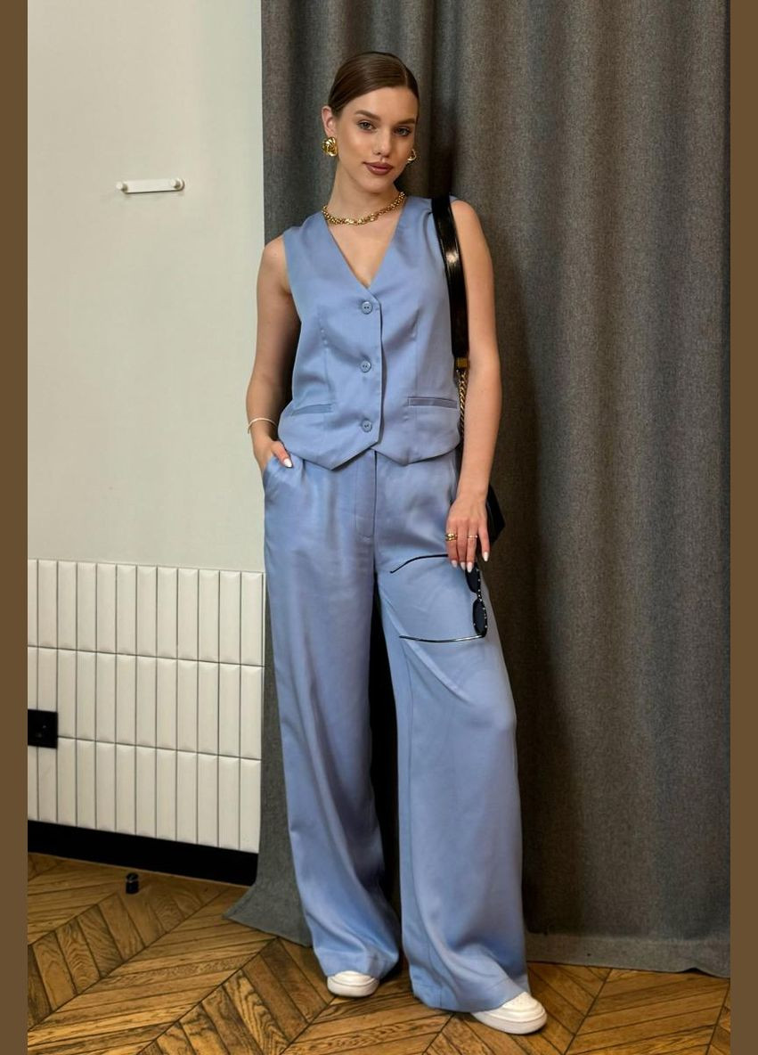 Брючный костюм с жилеткой No Brand (327870015)