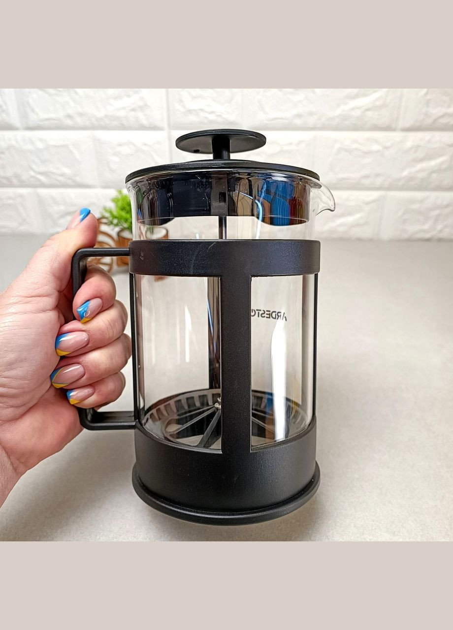 Чёрный заварник френч-пресс 800 мл для чая и кофе Fresh Ardesto (304771091)