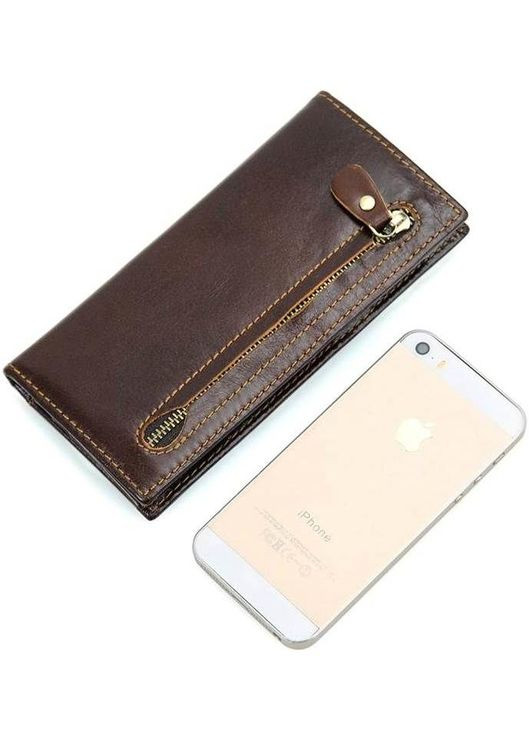 Кошелек мужской Кожаный 14536 Коричневый Vintage (306882019)