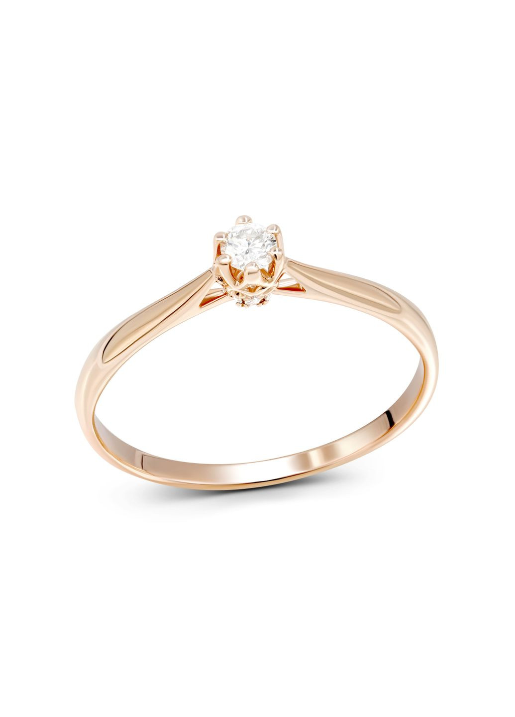 Кольцо с бриллиантами в розовом золоте 1К034ДК-1702 Zarina (278388522)