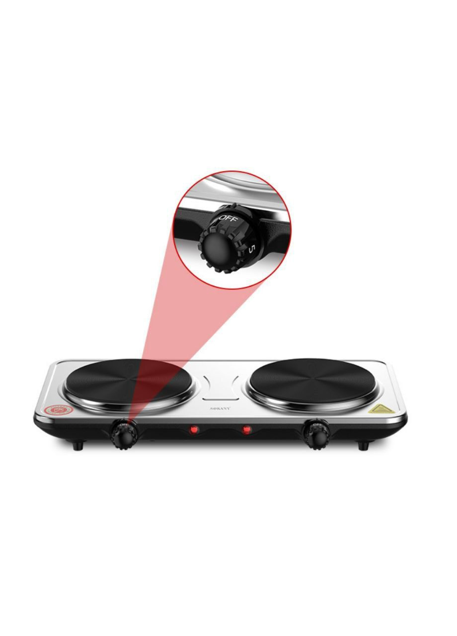 Двоконфорочна електрична дискова плита Sokany SK-5102 (302588307)