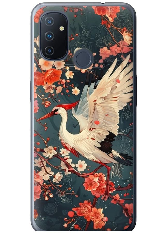 Силіконовий чохол 'Сакура та лелека' для Endorphone OnePlus Nord N100 (291128391)