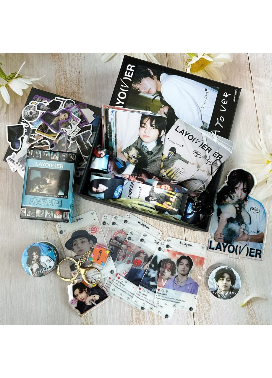 Kpop Layover V подарунковий бокс набір Лейовер Ві БТС АРМІ No Brand (358932041)