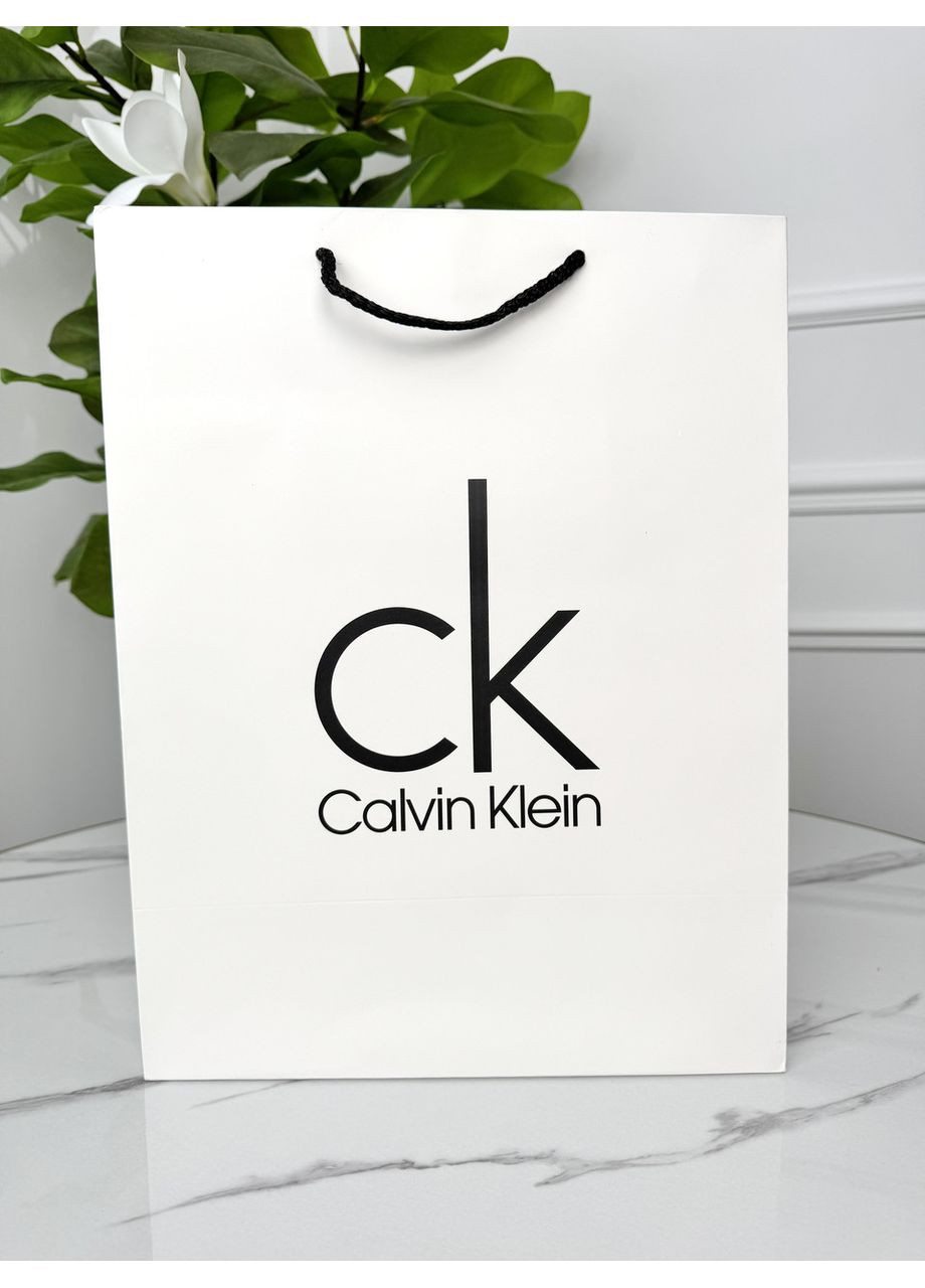 Фирменная упаковка пакета Calvin Klein, упаковка в подарок. Подарочная брендовая упаковка Кельвин Кляйн No Brand (369935217)