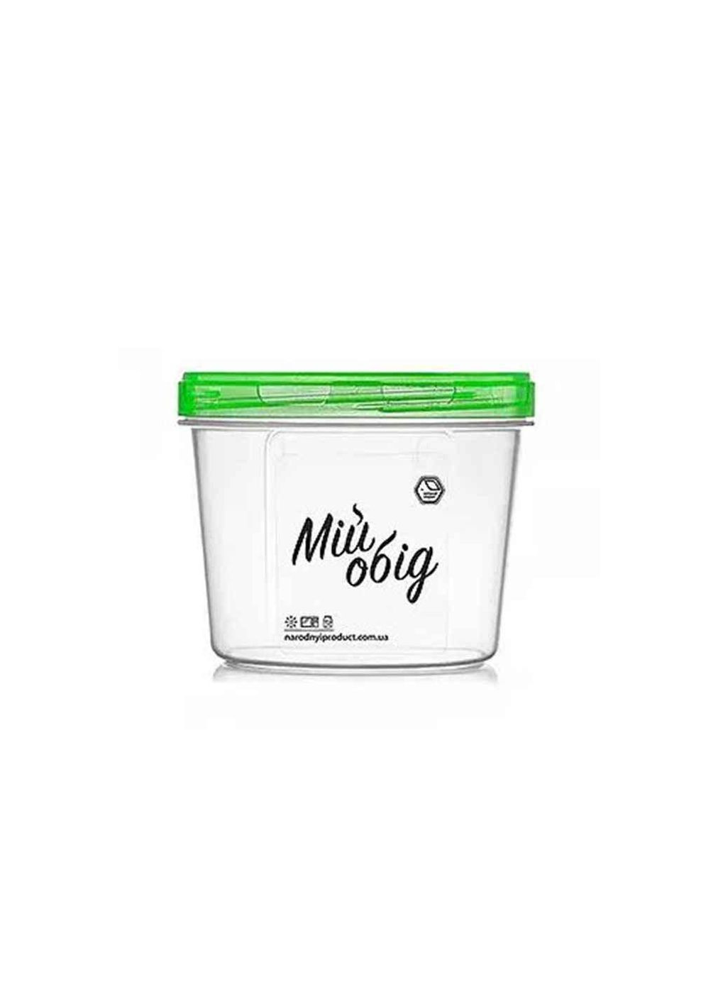 Контейнер 300мл пл. з кришкою (круглий) (67з) ТМ НАРОДНИЙ ПРОДУКТ Народний Продукт (304759421)