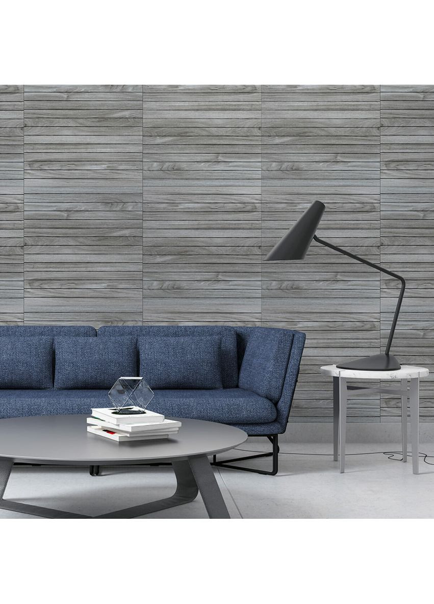 Покрытие виниловое самоклеющееся 3D рейки 600х600х2,8мм SW-00003247 Sticker Wall (365302595)