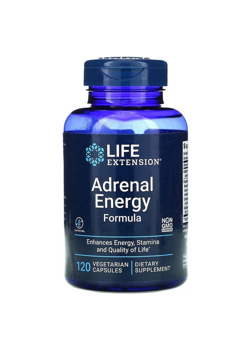 Натуральна добавка Adrenal Energy Formula, 120 вегакапсул Life Extension (293420646)