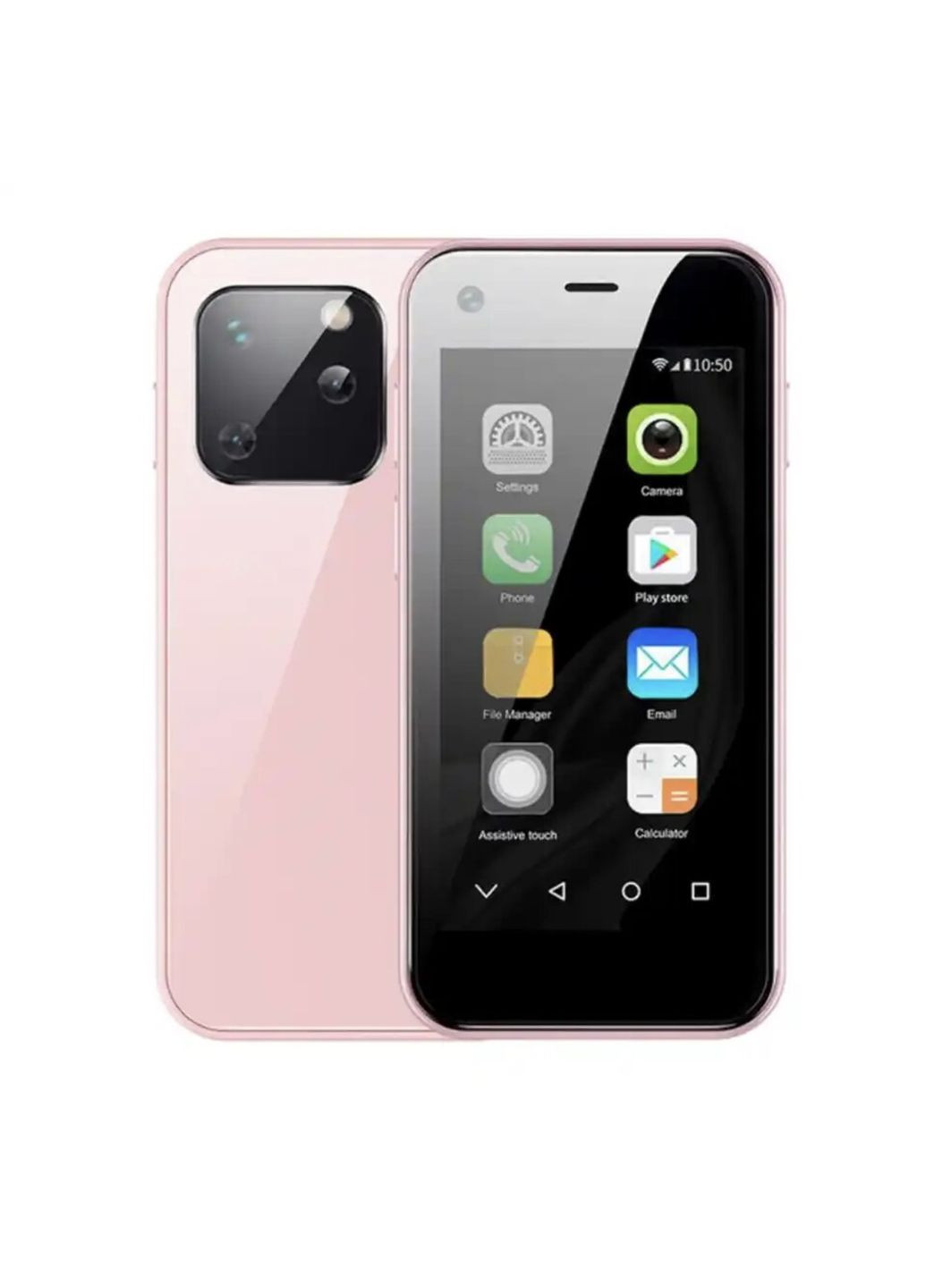 Маленький мобильный смартфон сенсорный Soyes XS 13 Розовый Home (288578983)